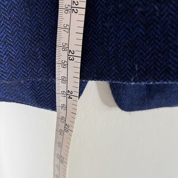 Banana Republic  Blue Herringbone Jacket Size 6 - Picture 10 of 12